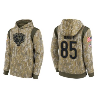 Men's Cole Kmet Chicago Bears Camo 2021 Salute To Service Therma Hoodie
