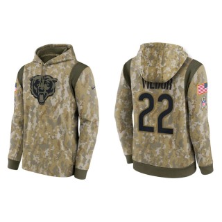 Men's Kindle Vildor Chicago Bears Camo 2021 Salute To Service Therma Hoodie