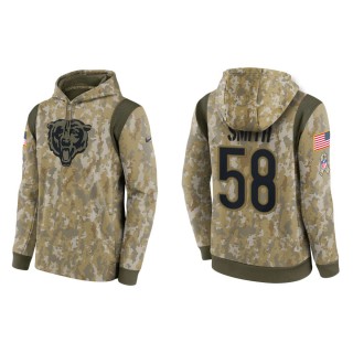 Men's Roquan Smith Chicago Bears Camo 2021 Salute To Service Therma Hoodie