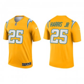 Chris Harris Jr Gold 2021 Inverted Legend Chargers Jersey