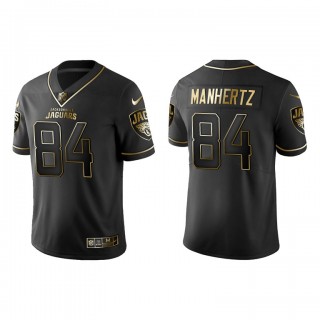 Chris Manhertz Black Golden Edition Jaguars Jersey