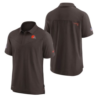 Cleveland Browns Nike Brown Sideline UV Performance Polo