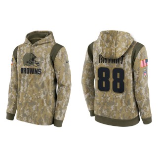 Men's Harrison Bryant Cleveland Browns Camo 2021 Salute To Service Therma Hoodie