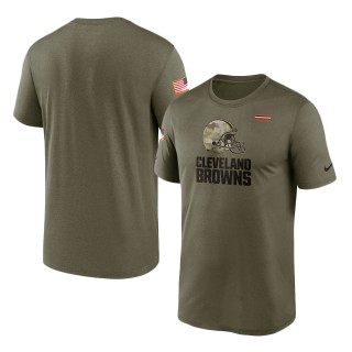 2021 Salute To Service Browns Olive Legend Performance T-Shirt