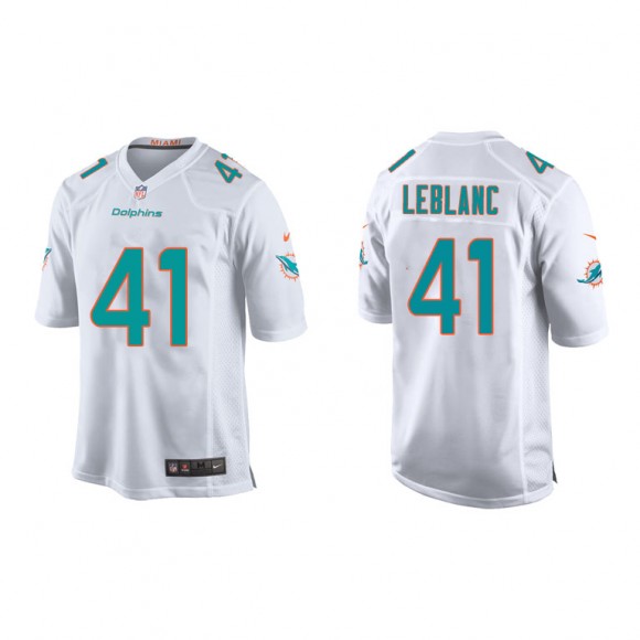 Cre'Von LeBlanc White Game Dolphins Youth Jersey