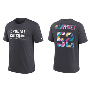 Creed Humphrey Kansas City Chiefs Nike Charcoal 2021 NFL Crucial Catch Performance T-Shirt