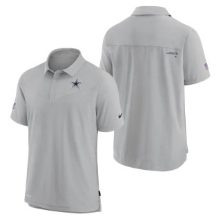 Dallas Cowboys Nike Gray Sideline UV Performance Polo
