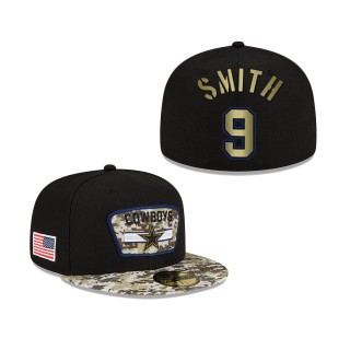 Men's Jaylon Smith Dallas Cowboys Black Camo 2021 Salute To Service 59FIFTY Fitted Hat