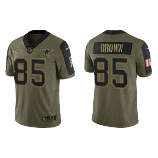 Men's Noah Brown Dallas Cowboys Olive 2021 Salute To Service Limited Jersey