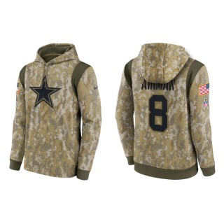 Men's Troy Aikman Dallas Cowboys Camo 2021 Salute To Service Therma Hoodie