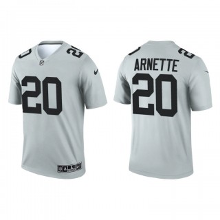 Damon Arnette Silver 2021 Inverted Legend Raiders Jersey