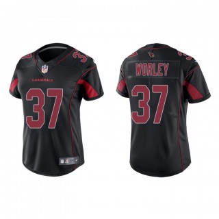 Daryl Worley Black Color Rush Limited Cardinals Women's Jersey