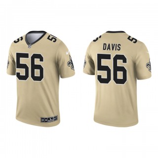 Demario Davis Gold 2021 Inverted Legend Saints Jersey