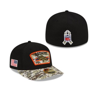 2021 Salute To Service Broncos Black Camo Low Profile 59FIFTY Fitted Hat