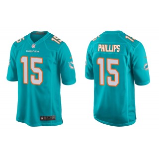 Men's Jaelan Phillips Miami Dolphins Aqua 2021 NFL Draft Jersey