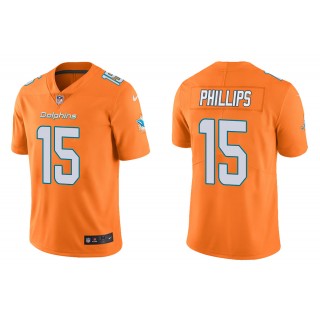 Men's Jaelan Phillips Miami Dolphins Orange Color Rush Limited Jersey