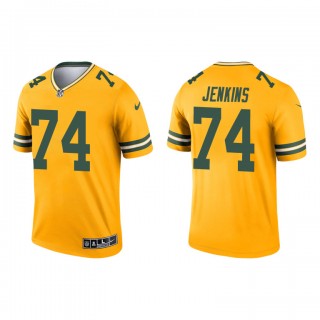 Elgton Jenkins Gold 2021 Inverted Legend Packers Jersey