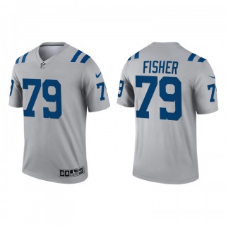 Eric Fisher Gray 2021 Inverted Legend Colts Jersey