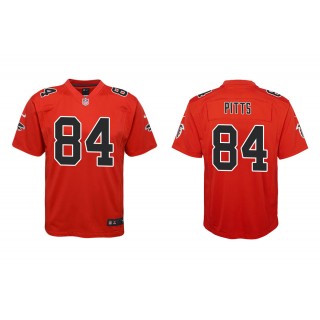 Youth Kyle Pitts Atlanta Falcons Red Color Rush Game Jersey