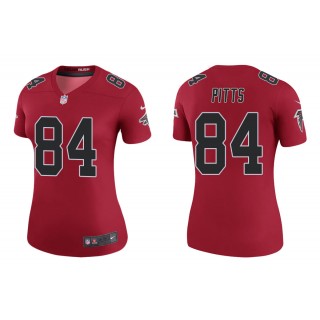 Women's Kyle Pitts Atlanta Falcons Red Color Rush Legend Jersey