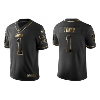 Men's Kadarius Toney New York Giants Black Golden Edition Jersey