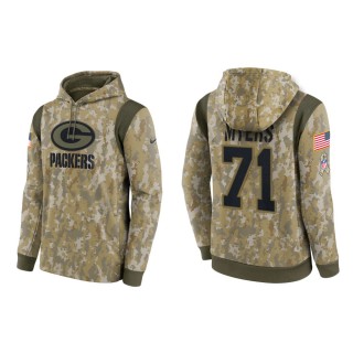 Men's Josh Myers Green Bay Packers Camo 2021 Salute To Service Therma Hoodie