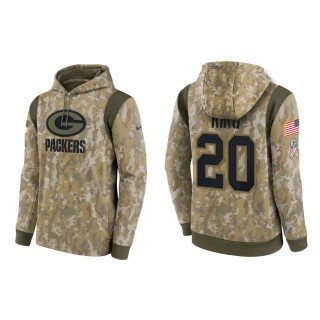 Men's Kevin King Green Bay Packers Camo 2021 Salute To Service Therma Hoodie