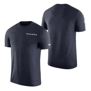 Houston Texans Nike Sideline Coaches UV Performance T-Shirt Navy