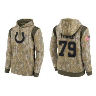Men's Eric Fisher Indianapolis Colts Camo 2021 Salute To Service Therma Hoodie