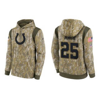Men's Marlon Mack Indianapolis Colts Camo 2021 Salute To Service Therma Hoodie