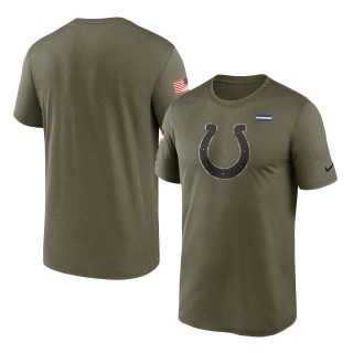 2021 Salute To Service Colts Olive Legend Performance T-Shirt