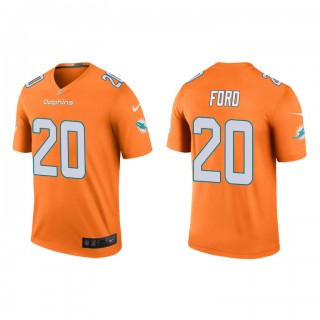 Isaiah Ford Orange Color Rush Legend Dolphins Jersey