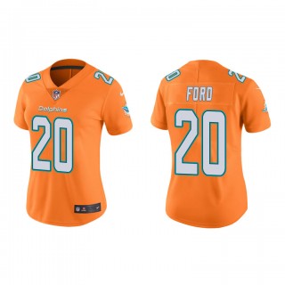 Isaiah Ford Orange Color Rush Limited Dolphins Women's Jersey