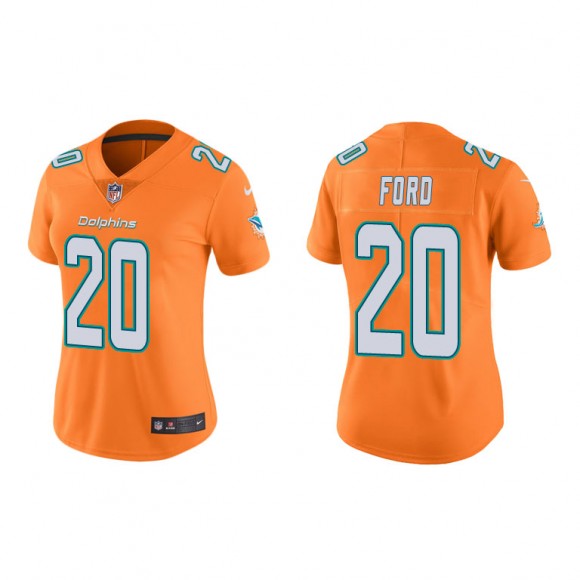 Isaiah Ford Orange Color Rush Limited Dolphins Women's Jersey