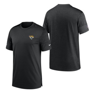 Jacksonville Jaguars Nike Black Heathered Black Sideline Coaches UV Performance T-Shirt
