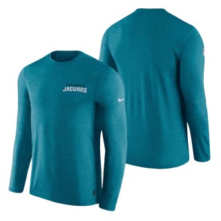 Jacksonville Jaguars Nike Sideline Coaches UV Long Sleeve Performance T-Shirt Teal