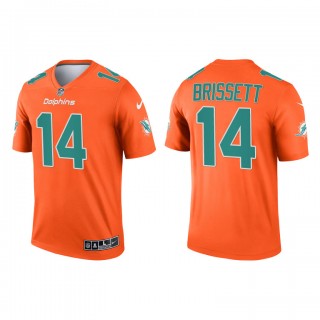 Jacoby Brissett Orange 2021 Inverted Legend Dolphins Jersey