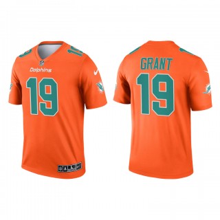 Jakeem Grant Orange 2021 Inverted Legend Dolphins Jersey