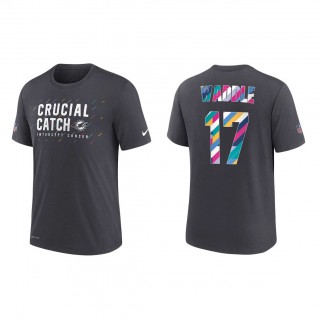 Jaylen Waddle Miami Dolphins Nike Charcoal 2021 NFL Crucial Catch Performance T-Shirt