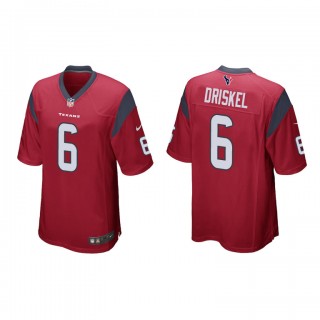 Jeff Driskel Red Game Texans Jersey