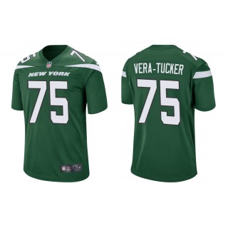 Men's Alijah Vera-Tucker New York Jets Green 2021 NFL Draft Jersey