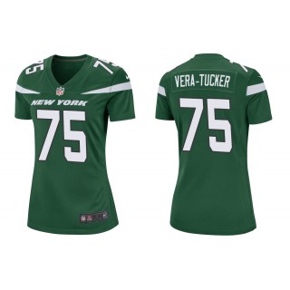 Women's Alijah Vera-Tucker New York Jets Green 2021 NFL Draft Jersey