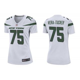 Women's Alijah Vera-Tucker New York Jets White 2021 NFL Draft Jersey