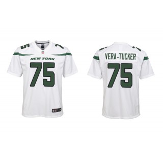 Youth Alijah Vera-Tucker New York Jets White 2021 NFL Draft Jersey