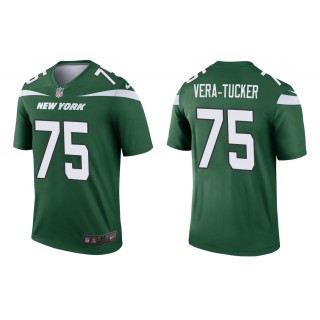 Men's Alijah Vera-Tucker New York Jets Green Legend Jersey
