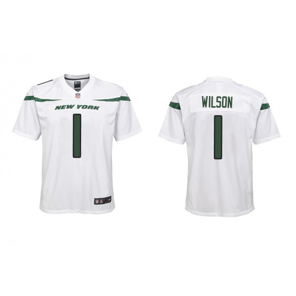 Youth Zach Wilson New York Jets White 2021 NFL Draft Jersey