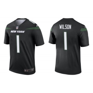 Men's Zach Wilson New York Jets Black Color Rush Legend Jersey