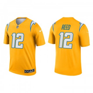 Joe Reed Gold 2021 Inverted Legend Chargers Jersey