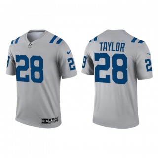 Jonathan Taylor Gray 2021 Inverted Legend Colts Jersey
