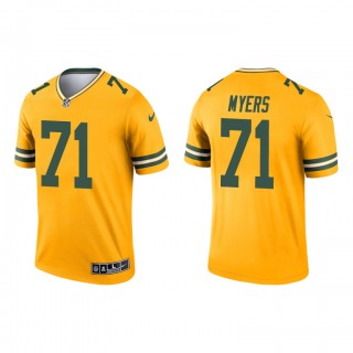Josh Myers Gold 2021 Inverted Legend Packers Jersey